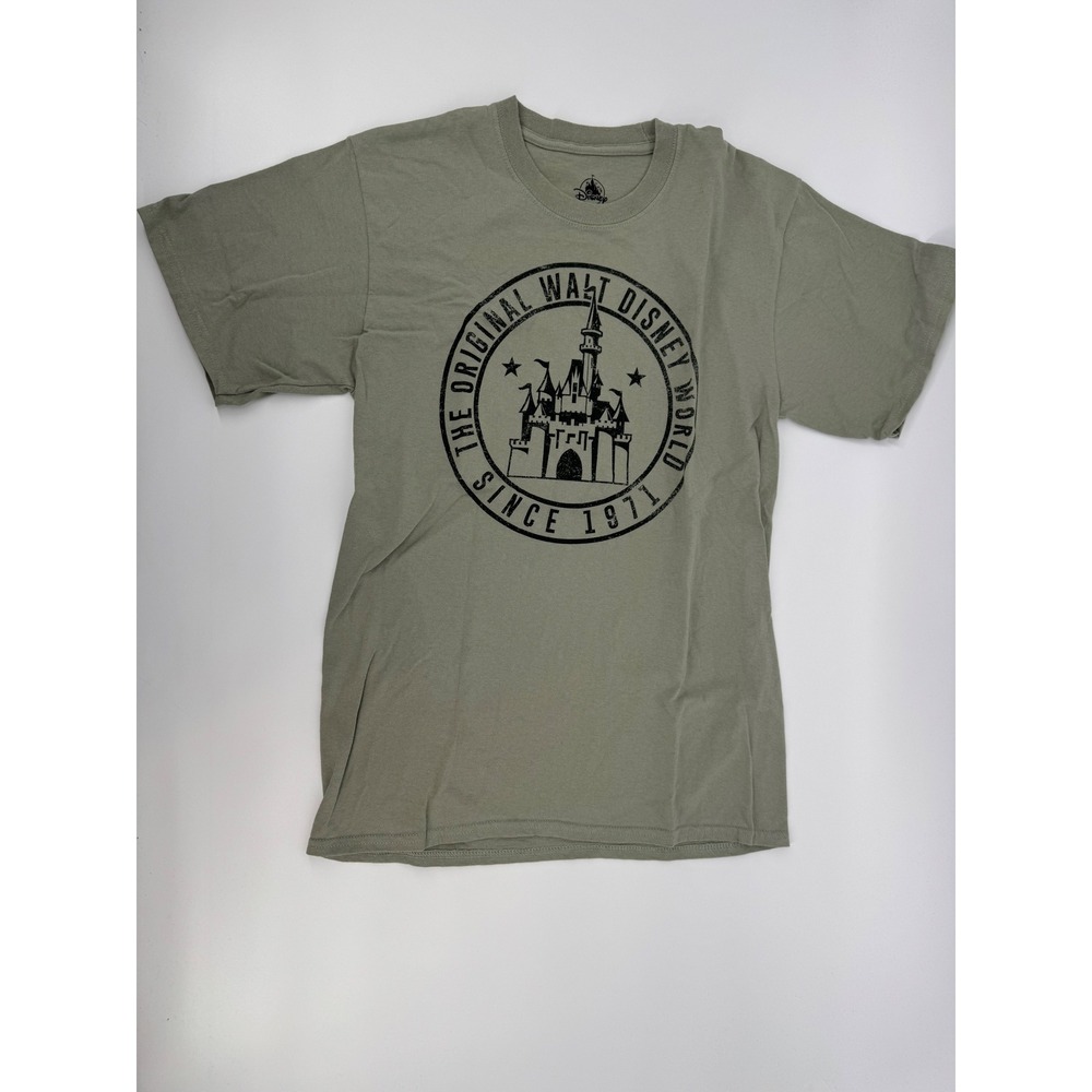Disney Parks Walt Disney World Since 1971 Castle Graphic T-Shirt Green Medium
